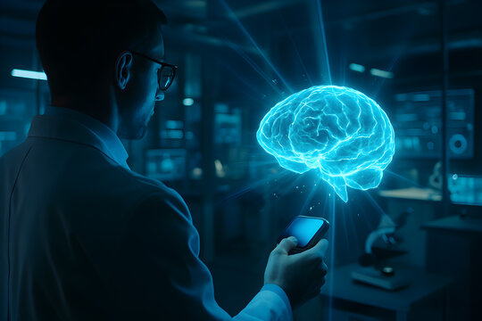 Augmented Reality Artificial Intelligence Brain Analysis in the Laboratory