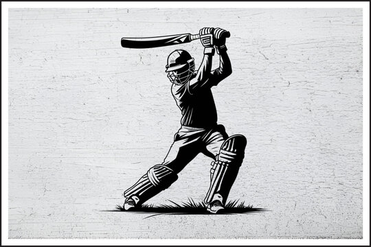 Cricket Legend in Action &ndash; Silhouette Art
The Perfect Shot &ndash; Cricket Player Silhouette
Bold Stroke &ndash; Black and White Cricket Pose
Cricketer&rsquo;s Swing &ndash; Monochrome Masterpiece