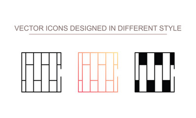 Floor Tiles icon design with white background stock illustration