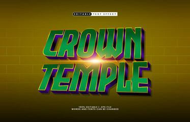 crown temple editable text effect with a knight and king text effect