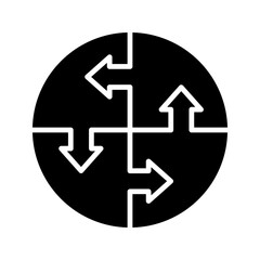 puzzle icon white on background