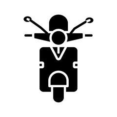 motorcycle icon white on background
