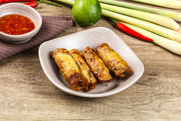 Vietnamese fried stuffed spring roll