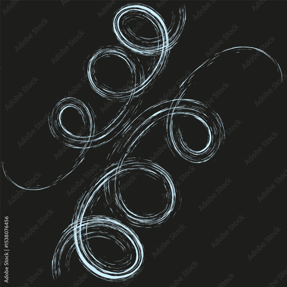 Poster abstract spiral lines. swirling artistic pattern. dynamic curve vector. organic motion graphic.
