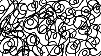 Untitled ArtAbstract black and white tangled lines drawing suitable for background designs, business presentations, and artistic projects like posters and banners.work