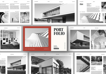 Modern Architecture Portfolio Presentation Layout