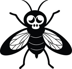 vector illustration of a bee