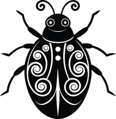 vector illustration of a cartoon bug