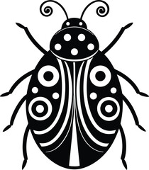 vector illustration of a beetle