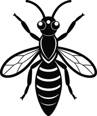 vector illustration of a bee