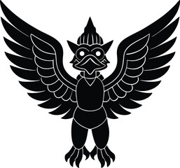 eagle owl vector illustration