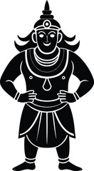 vector illustration of a man with a sword