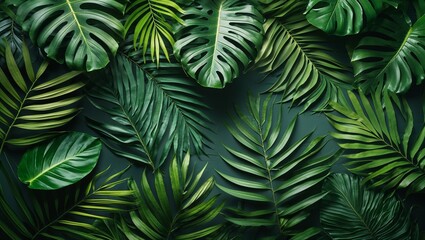 green leaves background