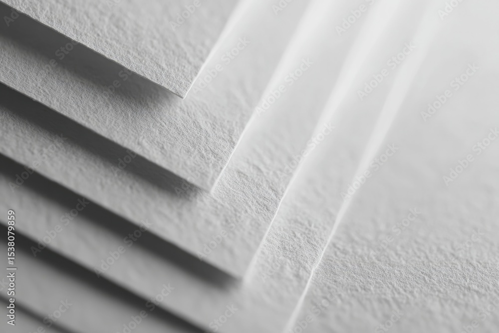 Poster minimalistic clean image showcasing concept of layers with varied textures and materials