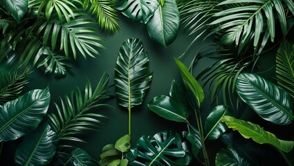green leaves background