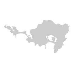 map of Sint Maarten-Dutch shadow