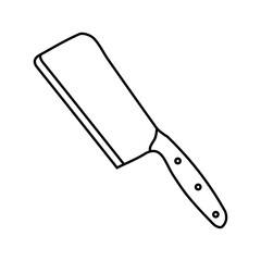 Kitchen knife icon vector. Cook knife illustration sign. Chef symbol. Cook logo.