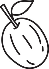 simple hand-drawn olive
