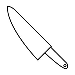 Kitchen knife icon vector. Cook knife illustration sign. Chef symbol. Cook logo.