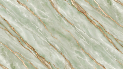 Abstract Sage Green and Olive Marble Texture with Gold Veining Diagonal Pattern Seamless Background