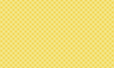 ボーダー柄の黄色い七宝模様の背景
