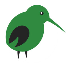 kiwi bird Vector icon isolated on white background