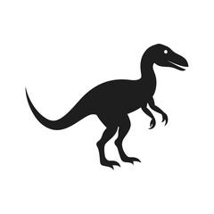 dinosaur illustration Vector icon isolated on white background