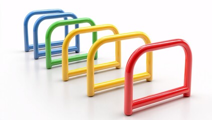 3D speed ladder for agility drills shown on white, featuring playful plastic design.