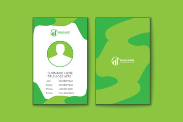 Professional modern clean minimal business card or visiting card design