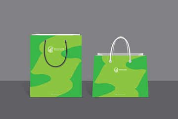 shopping bags design vector with brush design