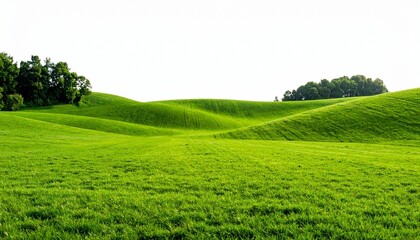 green field and blue sky