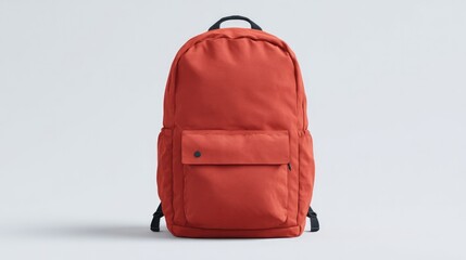 sleek modern backpack isolated on clean white background