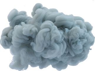 Fototapeta premium a cloud of blue smoke is shown on a white background
