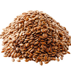 Whole wheat grains isolated on transparent background. PNG.