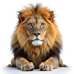 Fototapeta premium lion isolated on white background
