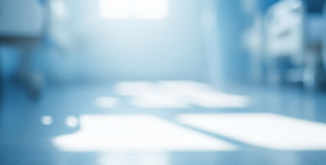 Obraz premium Brightly lit room with light shining through windows creating abstract patterns.