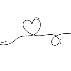 Heart Line Art