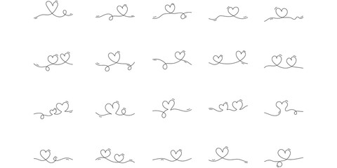 Heart Line Art