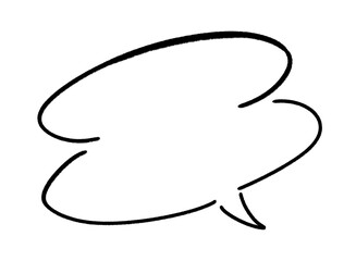 手書き吹き出し シンプル