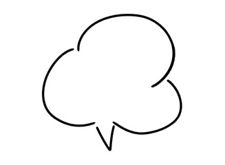 手書き吹き出し シンプル