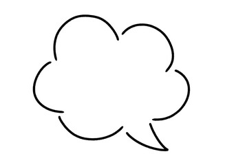 手書き吹き出し シンプル