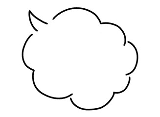 手書き吹き出し シンプル