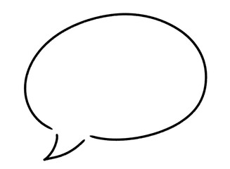 手書き吹き出し シンプル