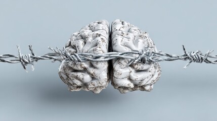 Tension Wires Illustrate the Feeling of Overstimulation and Mental Strain in Today’s Fast-Paced World