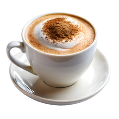 Fototapeta premium Cappuccino with Cinnamon Powder Top