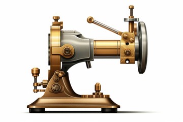 Vintage sewing machine showcasing intricate metal craftsmanship and timeless design