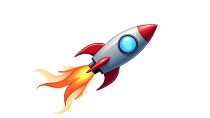 Rocket PNG – Transparent Startup & Space Launch Clipart for Innovation & Growth Designs
