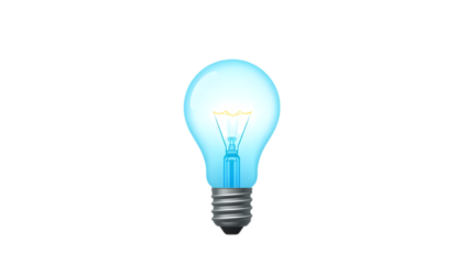 Light Bulb PNG – Transparent Idea & Innovation Icon Clipart for Bright Design Concepts
