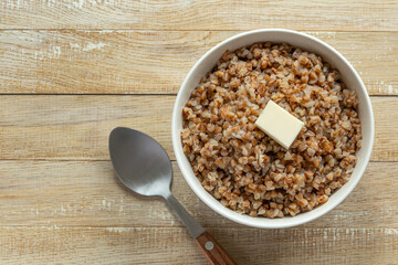 buckwheat porridge with  butter