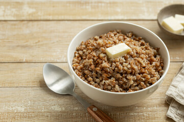 buckwheat porridge with  butter